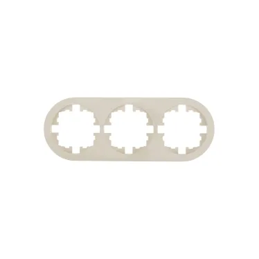 OSEN Рамка 3-ая универсальная, слоновая кость, круглая Lezard 744-9000-148