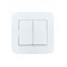 ASTI Выключатель 2-кл., 10 А, белый Lezard 7081-0202-101