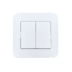 ASTI Выключатель 2-кл., 10 А, белый Lezard 7081-0202-101