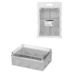 Распаячная коробка ОП 190х140х70мм прозрач. крышка IP55 10 гермовводов инд. штрихкод TDM