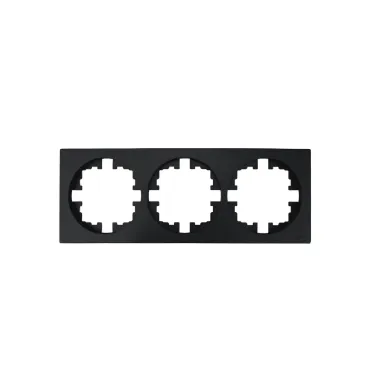 OSEN Рамка 3-ая универсальная, чёрный бархат, круглая Lezard 744-4200-148