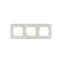 ASTI Рамка 3-ая горизонтальная без вставки крем Lezard 7081-0300-148