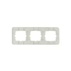 ASTI Рамка 3-ая горизонтальная без вставки крем Lezard 7081-0300-148