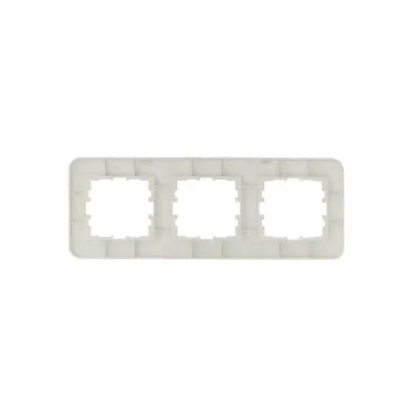 ASTI Рамка 3-ая горизонтальная без вставки крем Lezard 7081-0300-148