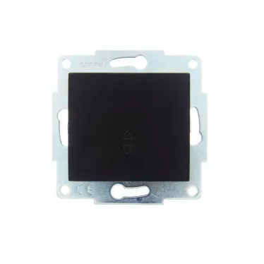 ASTI Выключатель проходной 1-кл., 10 А, механизм, чёрный бархат Lezard 7081-4288-105