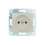 ASTI Розетка без заземления, 16 А,механизм, крем Lezard 7081-0388-121B