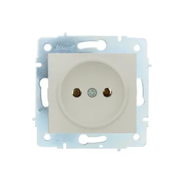 ASTI Розетка без заземления, 16 А,механизм, крем Lezard 7081-0388-121B