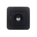 ASTI Розетка телефонная евро чёрный бархат Lezard 7081-4242-137