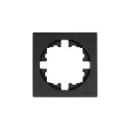                  OSEN Рамка 1-ая универсальная, чёрный бархат Lezard 743-4200-146
               