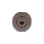                  OSEN Розетка телефонная евро, механизм, шоколад Lezard 743-7388-137
               