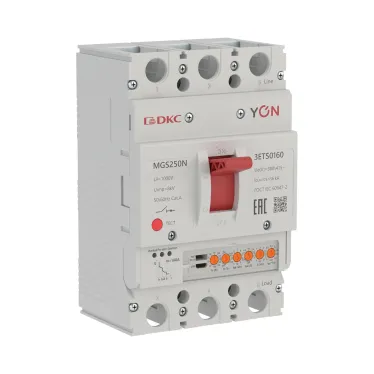 Выключатель автоматический YON MGS250N 3P 63-160A 36kA с электронным расцепителем ETS