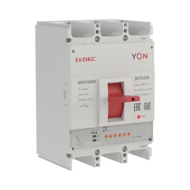 Выключатель автоматический YON MGS1600S 3P 500-1250A 66kA с электронным расцепителем ETS