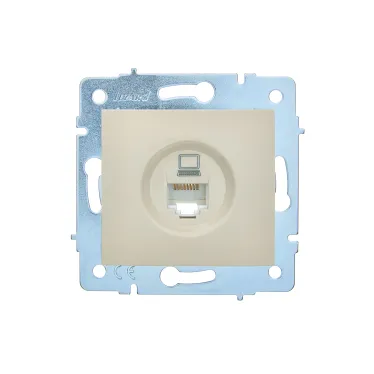 ASTI Розетка компьютерная крем механизм Lezard 7081-0388-139