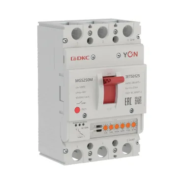 Выключатель автоматический YON MGS250M 3P 50-125A 25kA с электронным расцепителем ETS