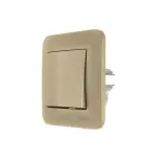 ASTI Выключатель промежуточный 1-кл., 10 А, золото Lezard 7081-3636-107