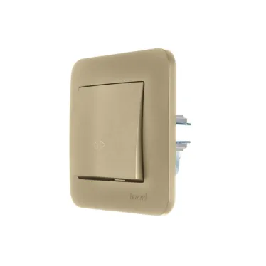ASTI Выключатель промежуточный 1-кл., 10 А, золото Lezard 7081-3636-107