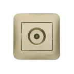 ASTI Розетка ТВ проходная, золото Lezard 7081-3636-129