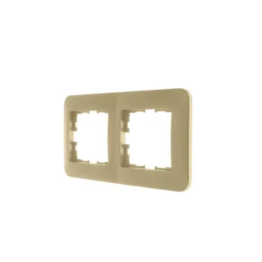ASTI Рамка 2-ая горизонтальная, золото Lezard 7081-3600-147