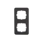 ASTI Рамка 2-ая вертикальная, чёрный бархат Lezard 7081-4200-152