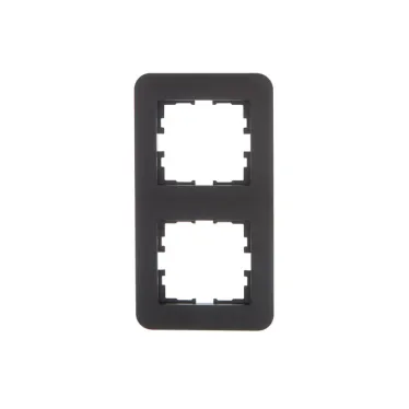 ASTI Рамка 2-ая вертикальная, чёрный бархат Lezard 7081-4200-152