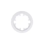 OSEN Рамка 1-ая универсальная, белая, круглая Lezard 744-0200-146