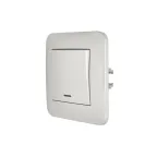 ASTI Выключатель 1-кл. с подсветкой, 10 А, жемчужно-белый перламутр Lezard 7081-3030-111