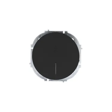 OSEN Выключатель проходной 1-кл. с подсветкой, 10 А, механизм, чёрный бархат Lezard 743-4288-114