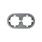                  OSEN Рамка 2-ая универсальная, серый матовый, круглая Lezard 744-7400-147
               