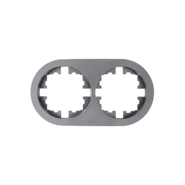 OSEN Рамка 2-ая универсальная, серый матовый, круглая Lezard 744-7400-147