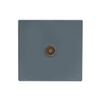 LETO Розетка ТВ оконечная графит Lezard 752-3400-130