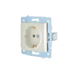ASTI Розетка с заземлением, 16 А, механизм, жемчужно-белый перламутр Lezard 7081-3088-122B
