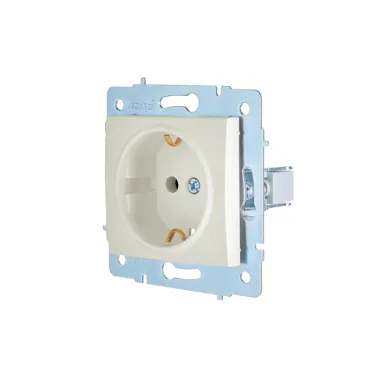 ASTI Розетка с заземлением, 16 А, механизм, жемчужно-белый перламутр Lezard 7081-3088-122B