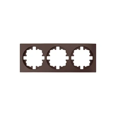 OSEN Рамка 3-ая универсальная, шоколад Lezard 743-7300-148