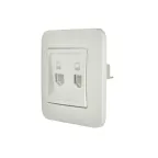                  ASTI Розетка 2-ая компьютерная, жемчужно-белый перламутр Lezard 7081-3030-141
               