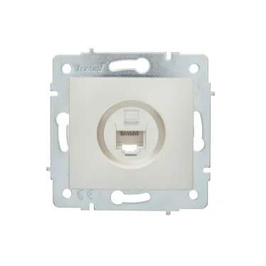 ASTI Розетка компьютерная жемчужно-белый перламутр механизм Lezard 7081-3088-139