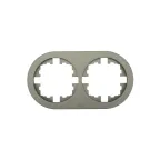 OSEN Рамка 2-ая универсальная, титан, круглая Lezard 744-3700-147