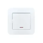 ASTI Выключатель 1-кл. с подсветкой, 10 А, белый Lezard 7081-0202-111