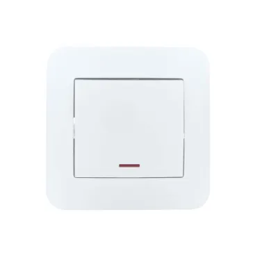 ASTI Выключатель 1-кл. с подсветкой, 10 А, белый Lezard 7081-0202-111