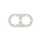 OSEN Рамка 2-ая универсальная, слоновая кость, круглая Lezard 744-9000-147