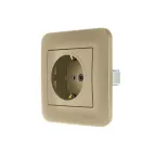                  ASTI Розетка с защитой от детей, 16 А, золото Lezard 7081-3636-124B
               