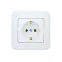 ASTI Розетка с заземлением, 16 А, белая Lezard 7081-0202-122B