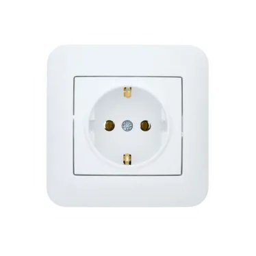 ASTI Розетка с заземлением, 16 А, белая Lezard 7081-0202-122B