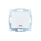 ASTI Выключатель 1-кл. с подсветкой, 10 А, механизм, белый Lezard 7081-0288-111