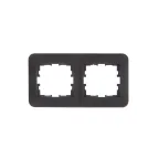 ASTI Рамка 2-ая горизонтальная, чёрный бархат Lezard 7081-4200-147