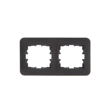 ASTI Рамка 2-ая горизонтальная, чёрный бархат Lezard 7081-4200-147