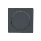 LETO Розетка с заземлением с крышкой графит Lezard 752-3400-123B