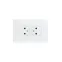 OSEN Розетка двойная без заземления 16А, механизм, белый Lezard 743-0200-128B