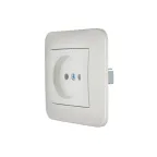 ASTI Розетка без заземления, 16 А, жемчужно-белый перламутр Lezard 7081-3030-121B