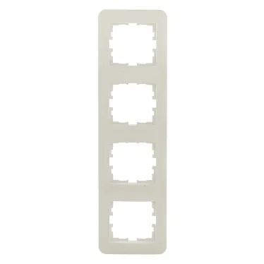 ASTI Рамка 4-ая вертикальная, крем Lezard 7081-0300-154
