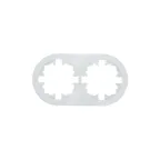 OSEN Рамка 2-ая универсальная, белая, круглая Lezard 744-0200-147